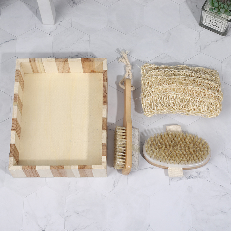 Suministro directo de fábrica en forma de corazón barril caja de regalo de baño suministros de baño regalos de negocios de vacaciones regalo traje de baño