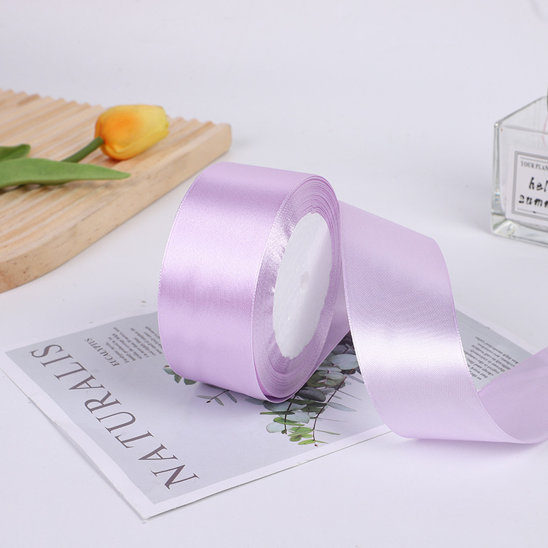 Cinta de poliéster de color de 5cm Diy decoración de boda, ramo de cinta, embalaje de regalo, cinta de cinta, fábrica de cinta al por mayor