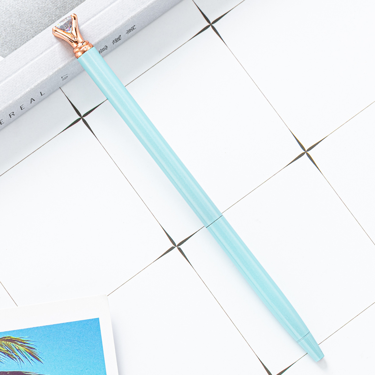 Gradiente creativo color pequeño diamante bolígrafo venta al por mayor Oficina papelería regalo publicidad pluma Impresión logotipo diamante pluma