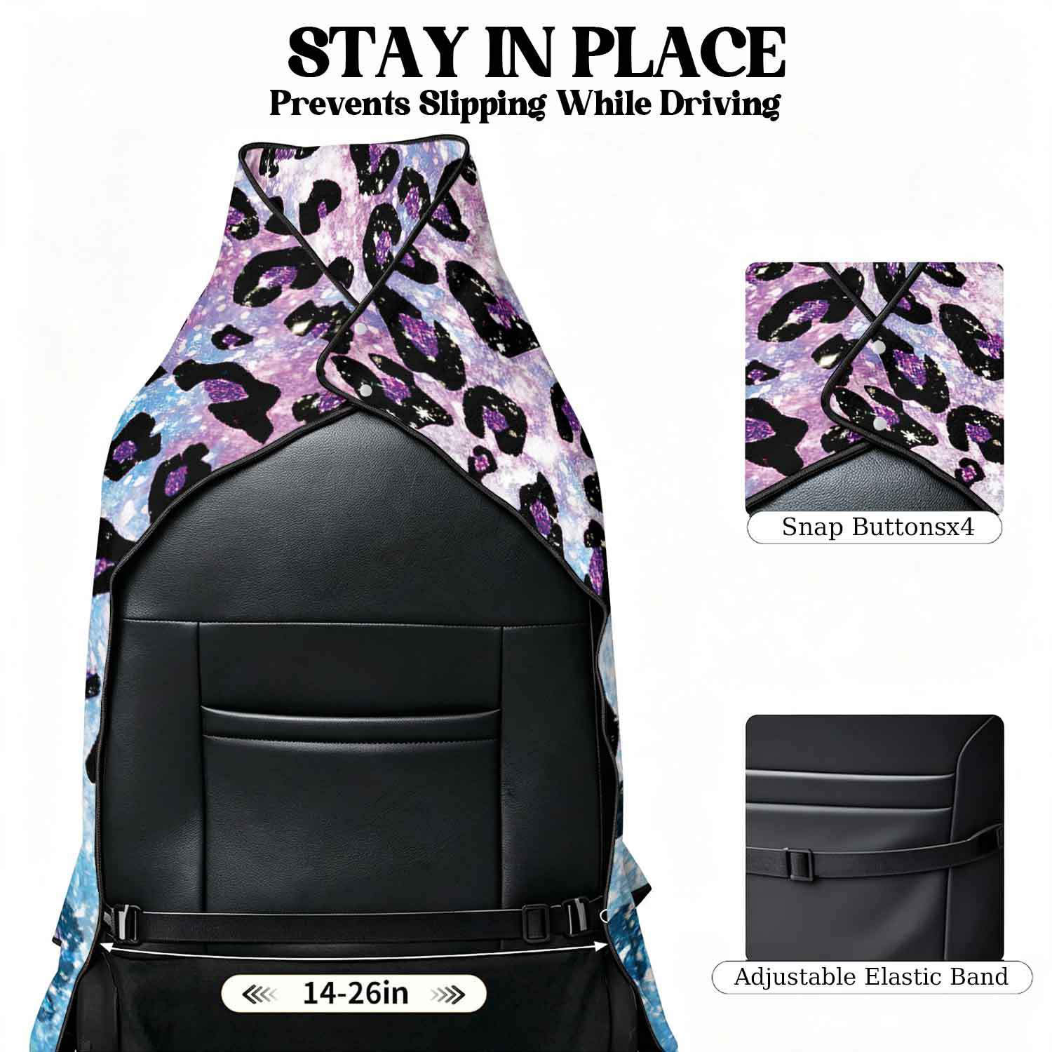 2-piece dual-use car seat cover, ultra-fine fiber, can be used as a beach towel, printed car protective seat cover 13