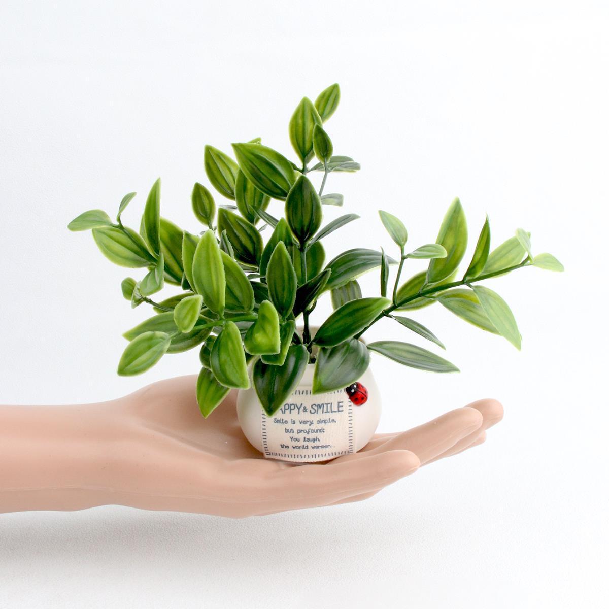 Creative simulation green plant potted flower plant auspicious fruit potted car central control bonsai mini flower pot ornament potted plant