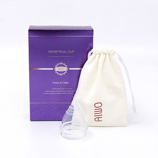 Non-Drainable Silicone Menstrual Cup, Menstrual Cup, Menstrual Period Supplies, Leak-Proof, Individually Packaged, for Women