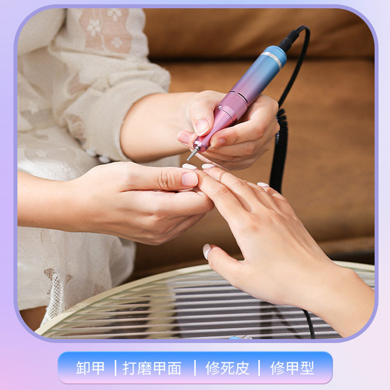 Nuevo M40 recargable amolador de uñas 40000 rpm amolador de uñas eléctrico portátil máquina de eliminación de uñas profesional