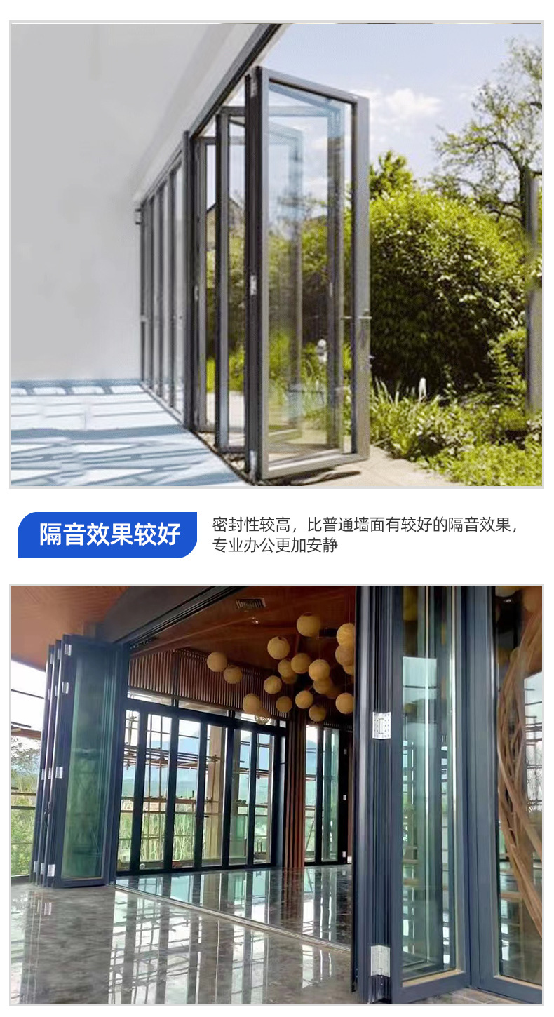 铝合金轻奢折叠门新75重型窄窗/断桥折叠门推拉门折叠门-阿里巴巴