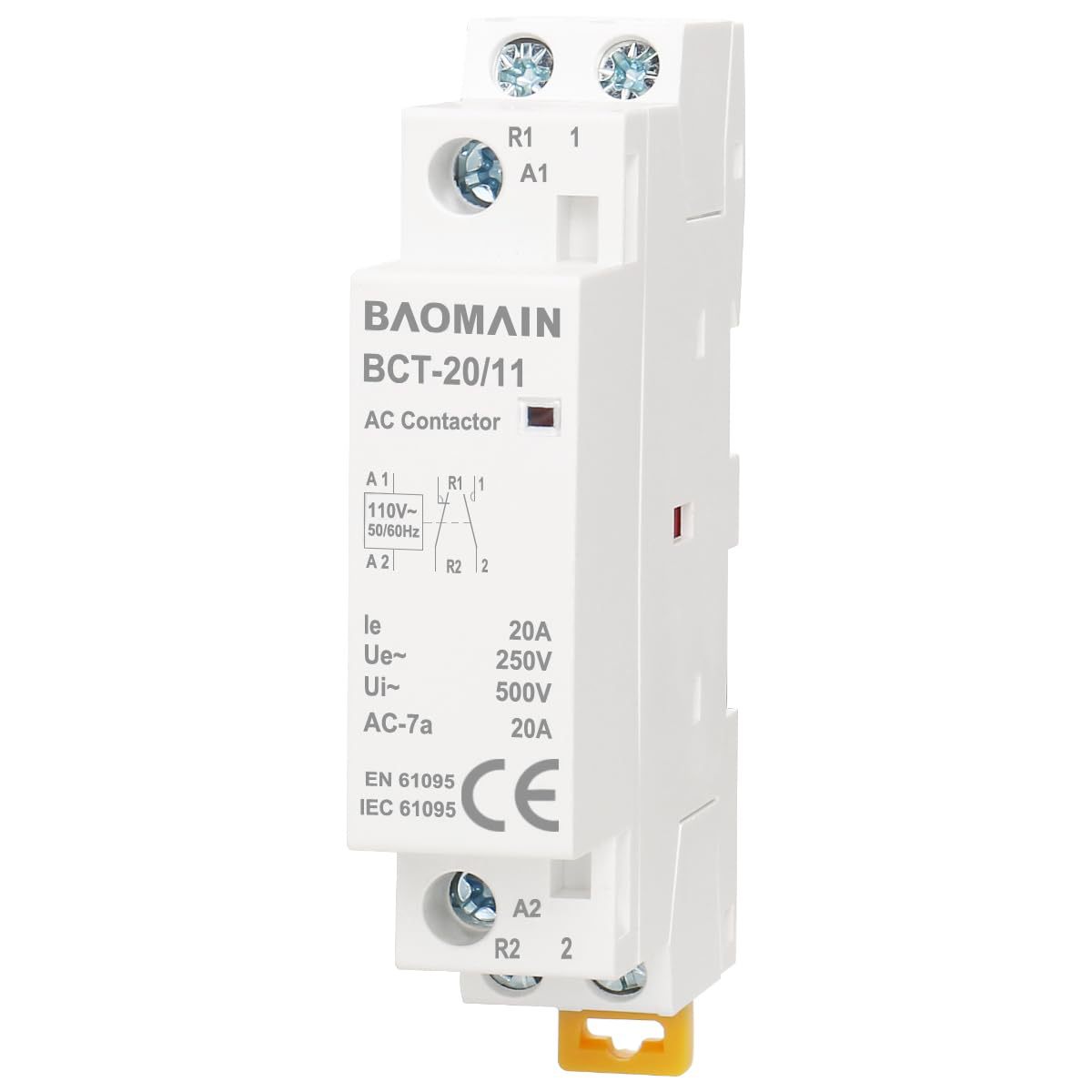 Baomain AC Contactor 20A 2 Pole 1NO 1NC Universal Circuit Co