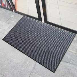 商铺进门除尘地垫入户门吸水除尘防滑地毯户外大门口双条纹门垫