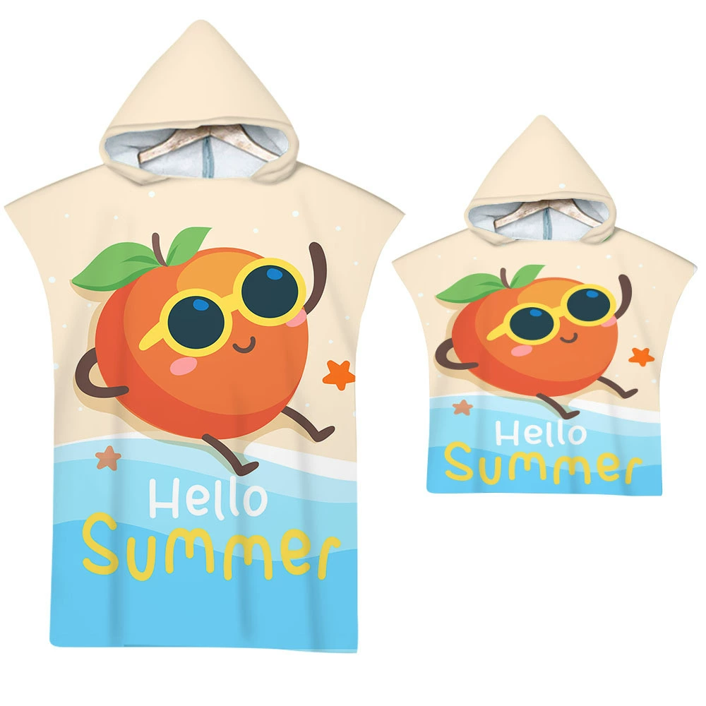 Ананас с капюшоном носить банное полотенце пляжное полотенце плащ Приморский Пеленальный халат с принтом банное полотенце с капюшоном одна часть минимальный заказ
