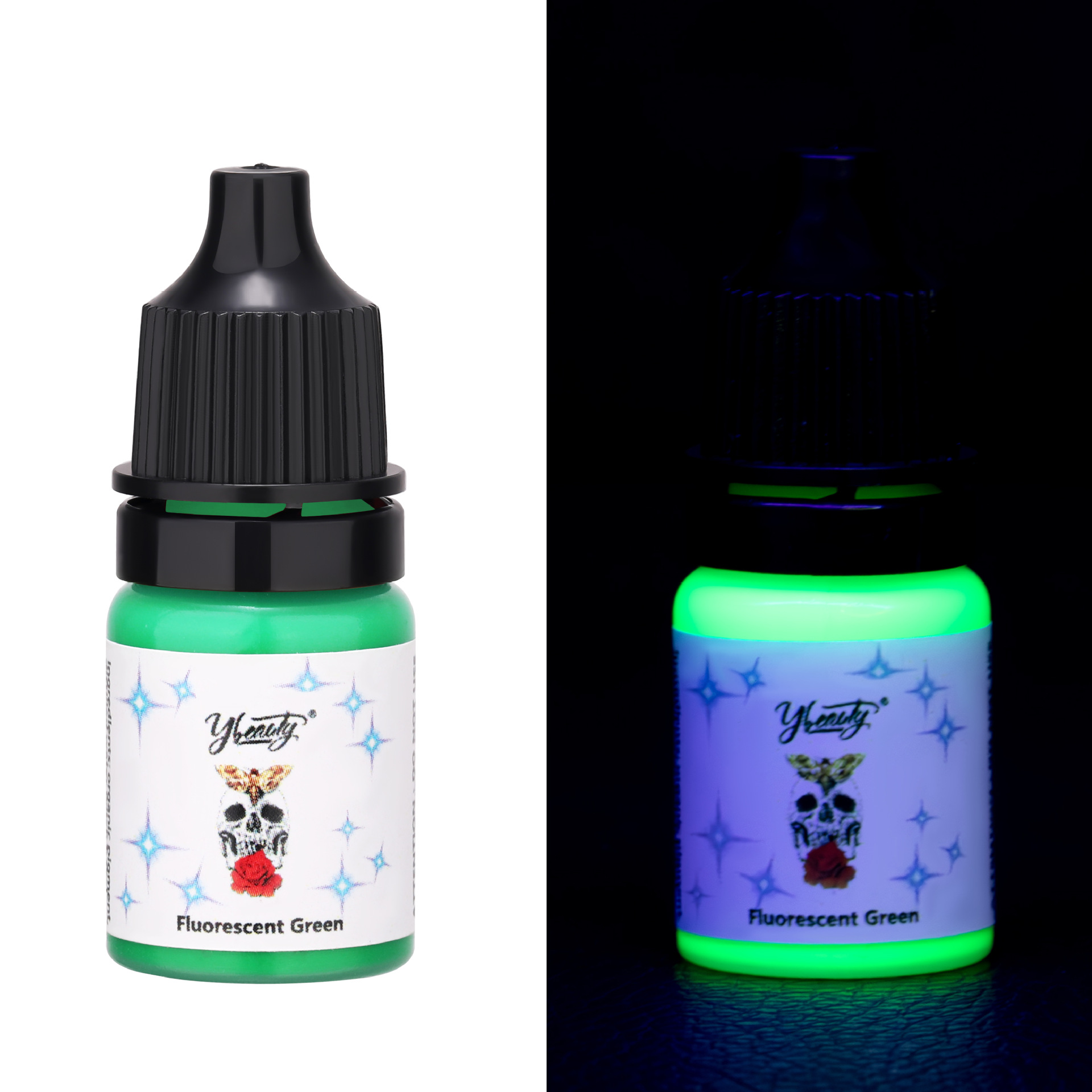 Tinta para tatuajes, pigmento de color para tatuajes 5ml/15ml, tinta fluorescente certificada por la FDA, certificación transfronteriza. image 12