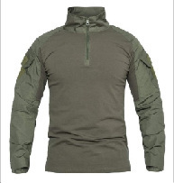 Transfronterizos al aire libre tácticas negras 2 uniformes ranas hombres fanáticos del ejército del cuerpo delgado rápidamente secado ropa de ranas chaqueta de entrenamiento camisa de manga larga