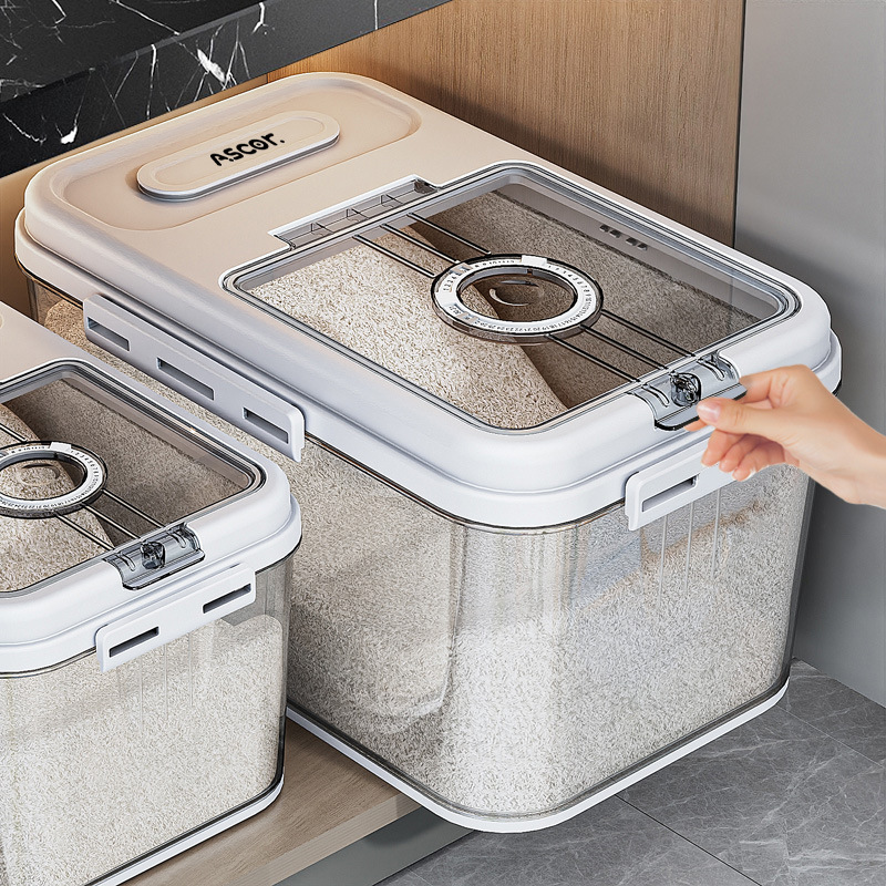 装米桶家用米缸防虫防潮密封面粉储存罐大米收纳盒食用级米面容器