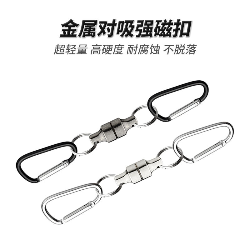 New product metal strong magnet pair suction mountaineering buckle magnetic buckle outdoor fishing mountaineering regular spare