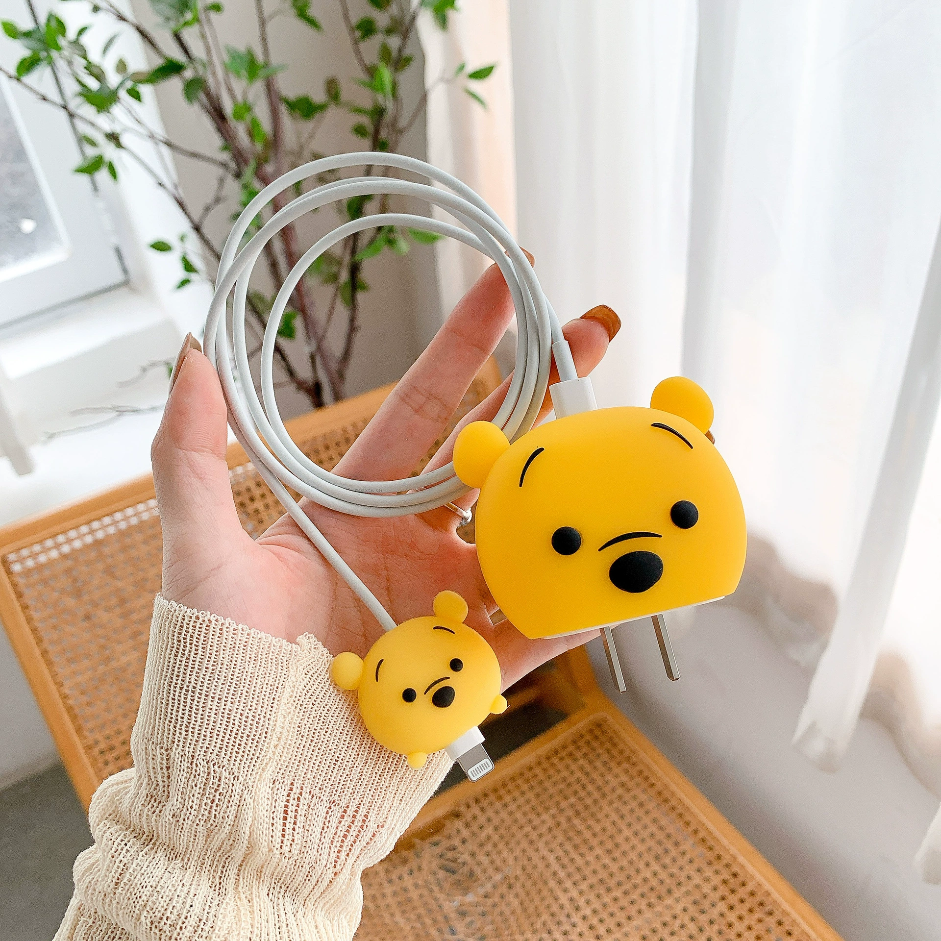 Apple, cartoon charger, protective case, 20W