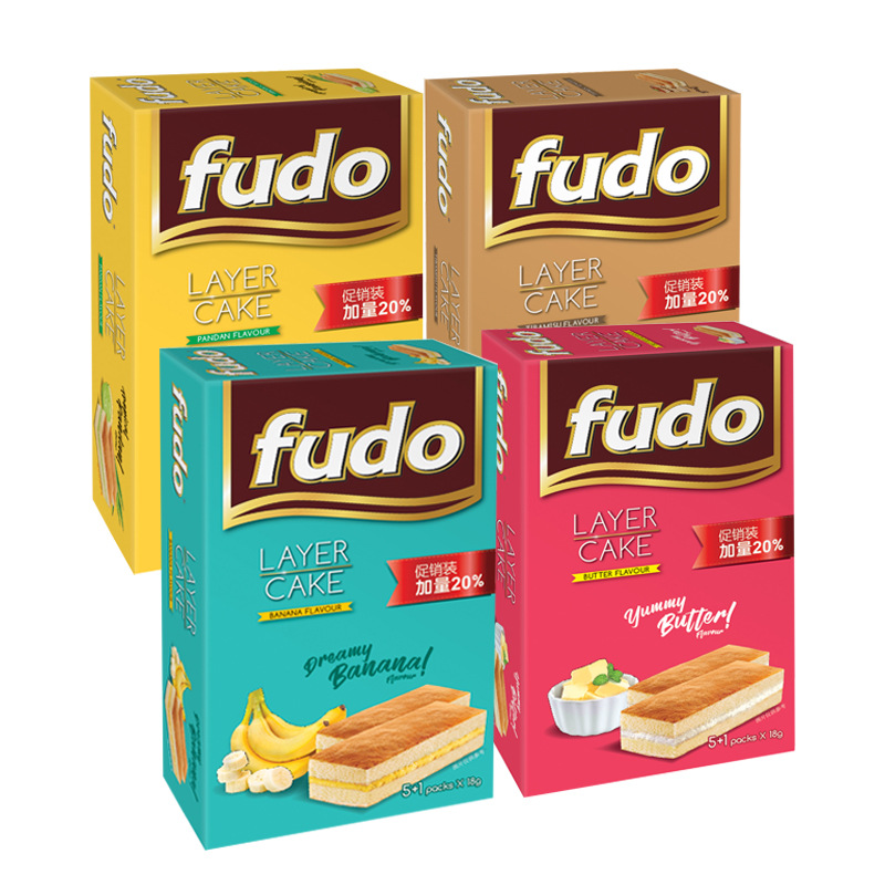 Malaysia Imported Fudo Cake Nutritional Breakfast Snack Cereal Wholesale 108g