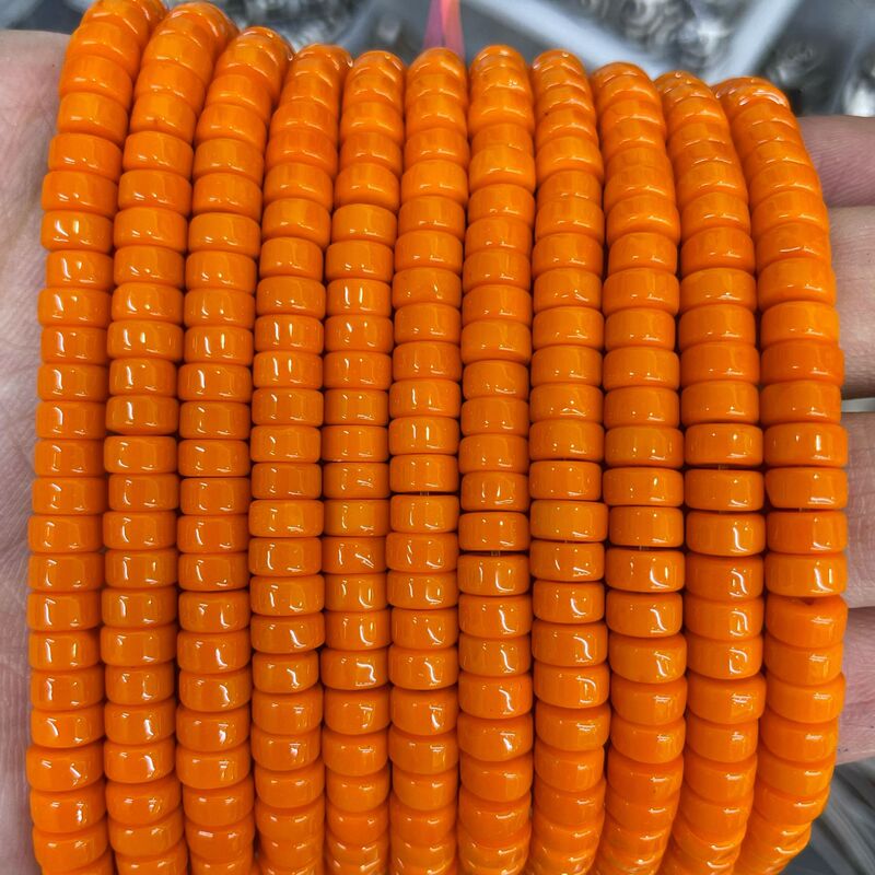 琉璃雪巴药片串珠材料散珠老型珠墩墩珠串珠子饰品DIY手链配件|undefined