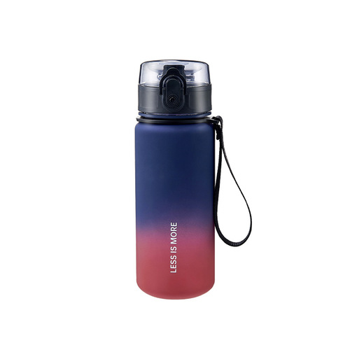 Sports water cup for men with high appearance, large capacity, gradient color, high temperature resistance, fitness portable cup, summer student kettle