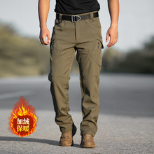 执政官IX9战术教官户外软壳男士冲锋裤冬季加绒加厚防风防水抓绒