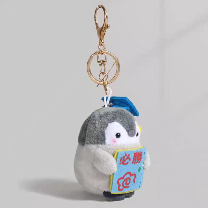 Viaje pingüino colgante japonés lindo muñeca mochila llaveros energía bolsas pareja muñeca de peluche colgante
