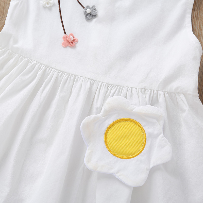 2021 New Dress Summer Baby Cute Vest Skirt Baby Solid Color Sleeveless Skirt display picture 5