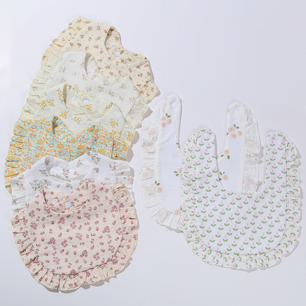 Süß Regenbogen Punktmuster Blume Drucken Baumwollmischung Baby Zubehör display picture 2