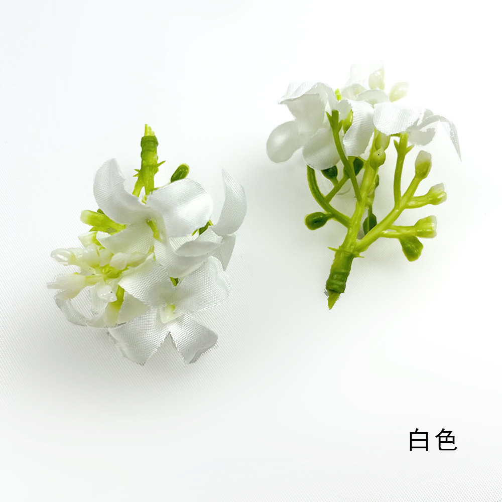 Simulación osmanthus floral cabeza DIY hecha a mano cabeza de flor de pinza tecnología de plantación verde con mano caja de regalo decoración de flores de mil lixiang
