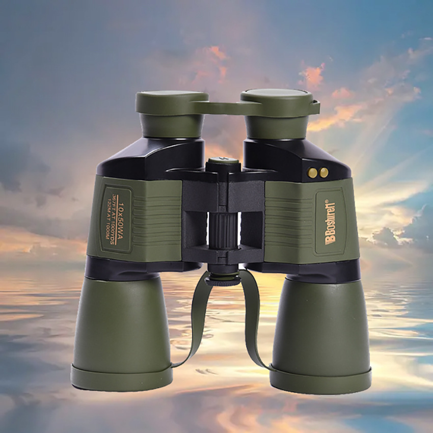 10X50高清自动对焦三色灯定焦户外防水微光夜视双筒望远镜 批发