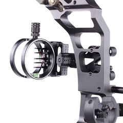 SPG019 Bow and Arrow Short Rod Five-pin Metal Sight Adjustable Sight Archery Accessories for Compound Recurve Bows