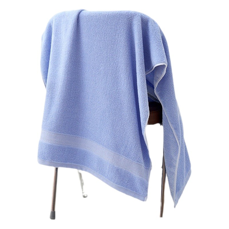 Cotton Bath Towel Large Adult Thickened Extra Large Hotel Absorbent Bath Towel Plain Color Foreign Trade Broken Bath Towel Printed logo