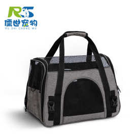 亚马逊新款宠物猫包便携网布透气手提猫狗通用外出斜挎单肩宠物包