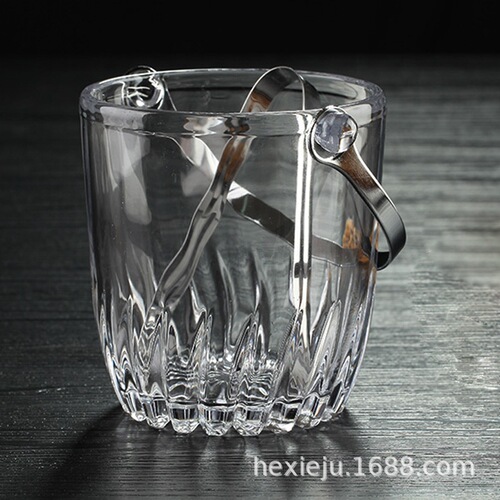 king crystal portable glass ice bucket home wine KTV iced small European ice bucket ice bucket