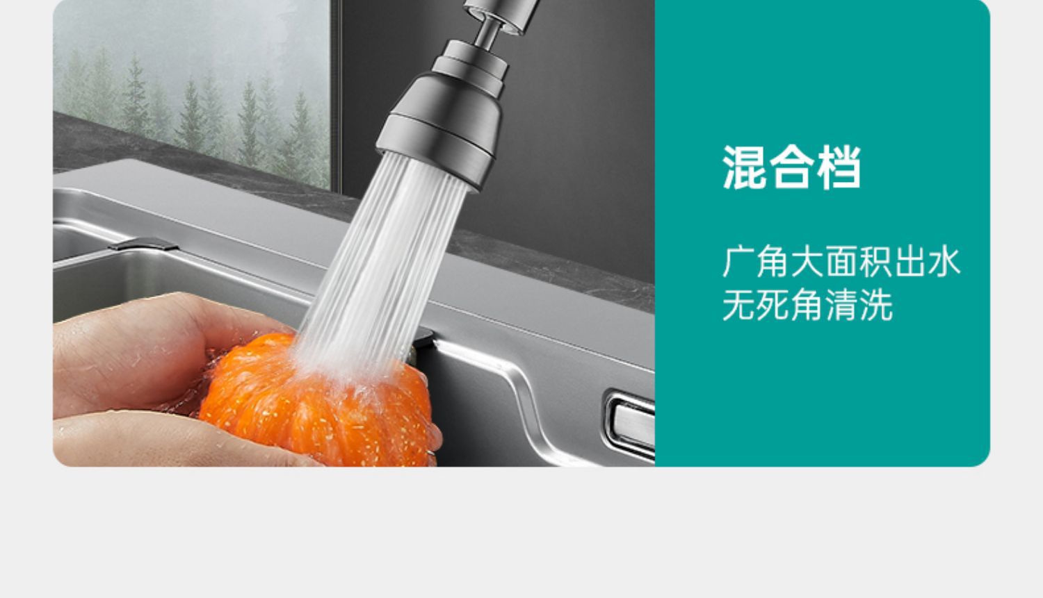 Gun gray all-copper kitchen faucet anti-splash water wonder, rotatable extended extender, pressure-increasing joint to prevent splashing undefined