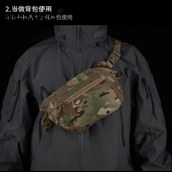 Outdoor Mountaineering Hiking Daily Leisure Sundries Portable Storage Military Fan Waist Bag