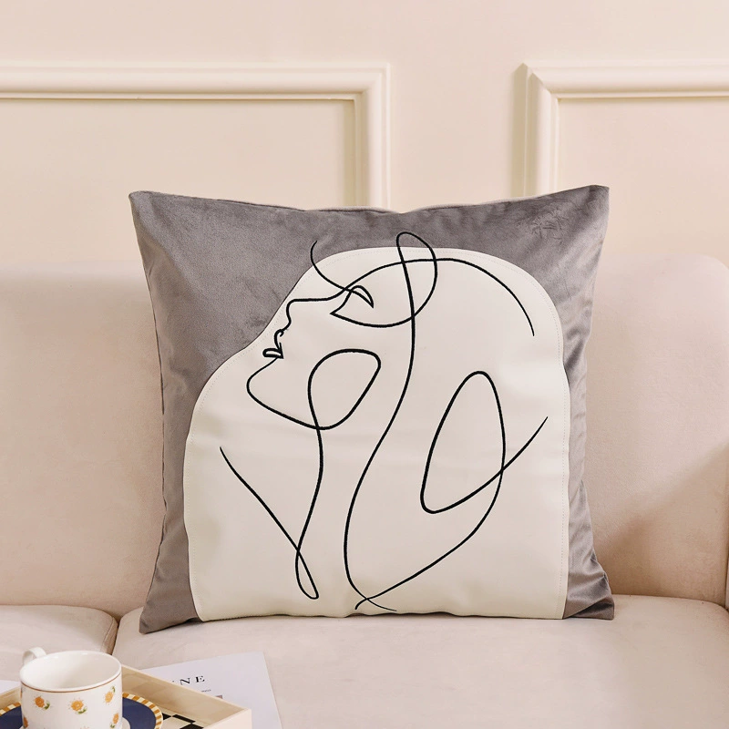 Имитированная шерсть кролика подушка, декоративная подушка для sofa, гостиная, прикроватный обратно офисный стул
