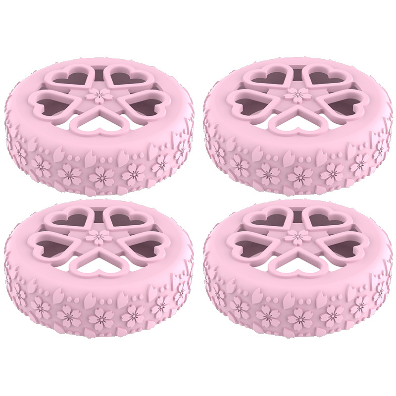 Caster shoesスーツケースホイールシリコン保護カバー耐摩耗性全包スーツケースホイールシリコン保護カバー