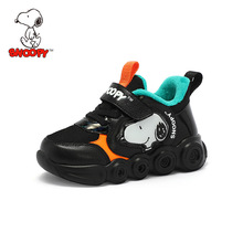 正品史努比男童棉鞋加绒保暖二棉儿童鞋2022冬软底中小童宝宝运动