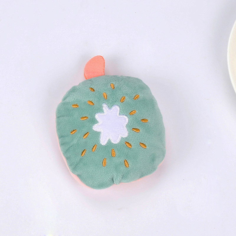 Productos para mascotas nuevos juguetes para gatos Teddy series de frutas de pelo dorado juguetes para gatos de peluche juguetes para perros