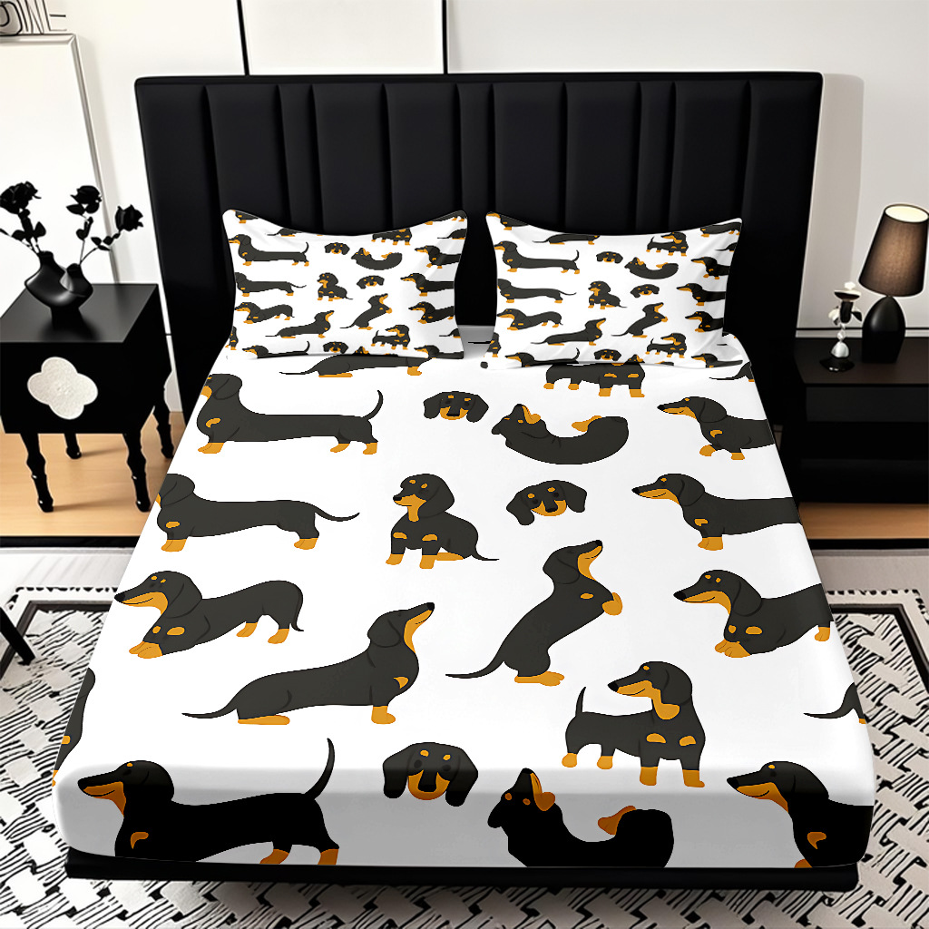 TEMU / JIT Transfronterizo para dibujos animados lindos cachorros cama de piel de cama de cama de cama de cama para diseñar