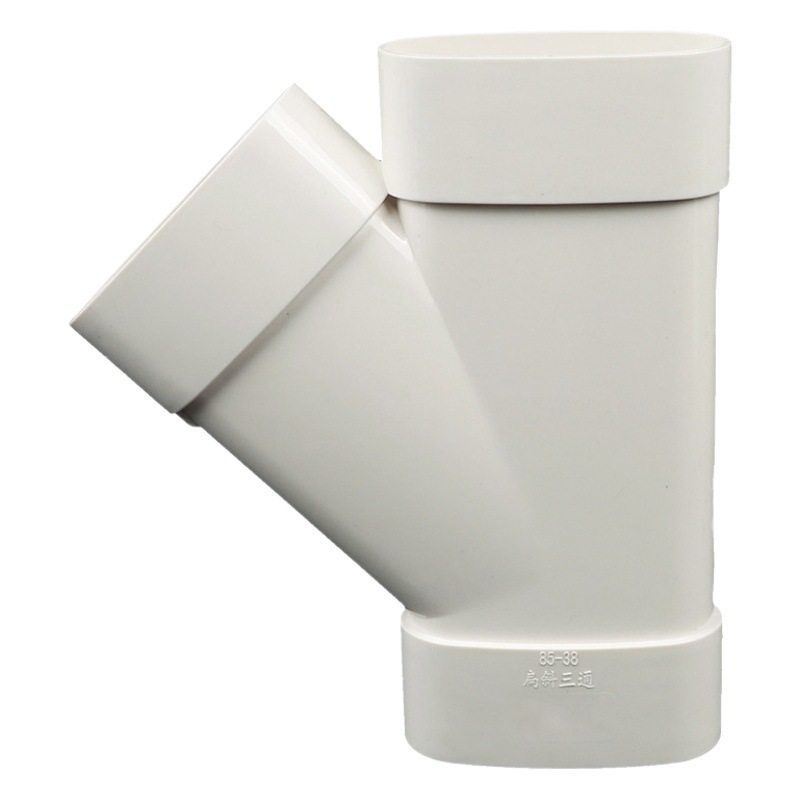 Desagüe de PVC 75 accesorios planos 85*38 accesorios planos inodoro renovación inodoro desagüe salida plana tubo de drenaje