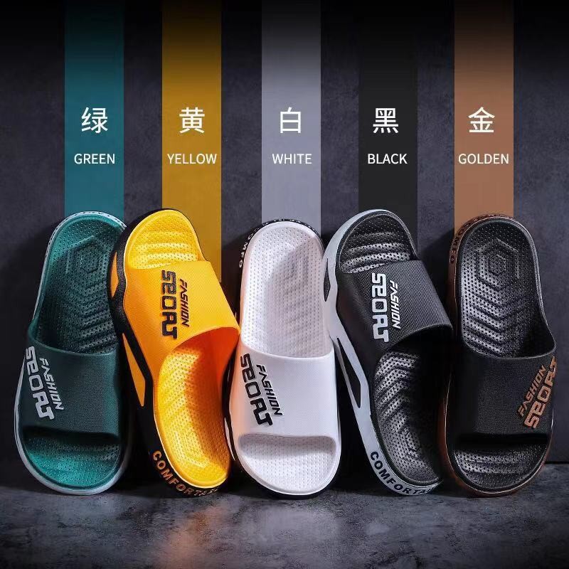 2025 New Men's Slippers Men's Outerwear Summer Home Non-Slip Thick Soled Indoor Home Slippers Women's Outerwear