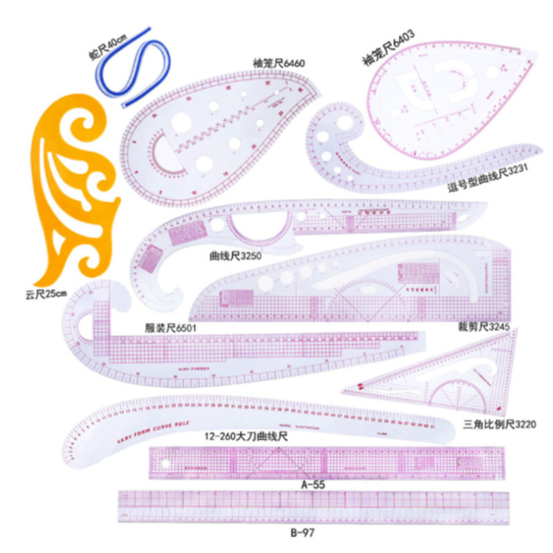 regla de corte, regla de prenda, regla de corte, regla de jaula de manga, regla de corte