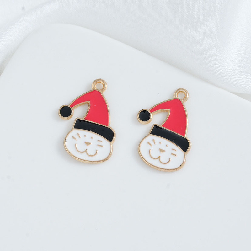 クリスマスシリーズDIY祭りアクセサリーアクセサリーシングル吊り上げサンタ手ロープツリーペンダント雪花ギフトボックスペンダント|undefined