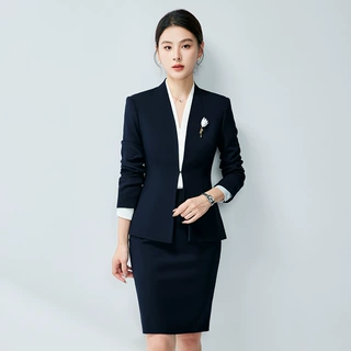 职业西装套装女春秋新款职场通勤修身气质名媛行政酒店经理工作服