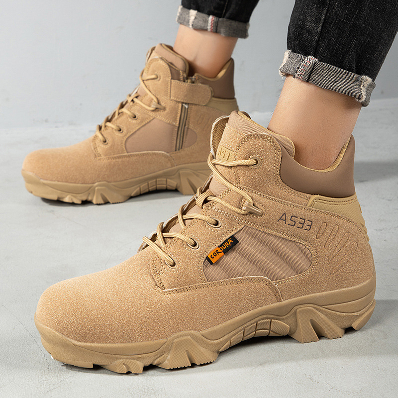 Delta hombres y mujeres botas bajas botas tácticas del desierto botas marines zapatos de montaña