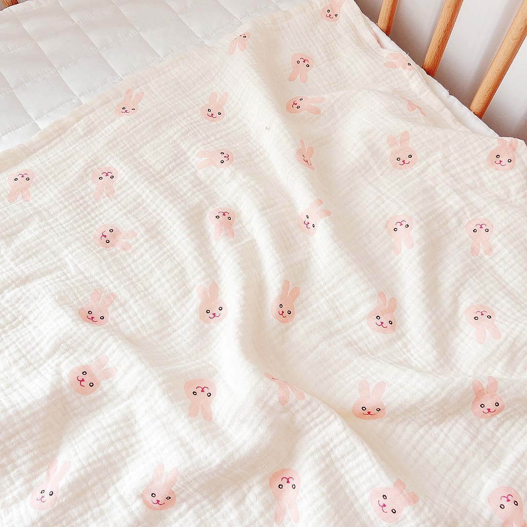 Transfronterizo simple ins bebé Toalla de gasa de cuatro capas Toalla de algodón toalla recién nacido manta de gasa Toalla de baño de tela