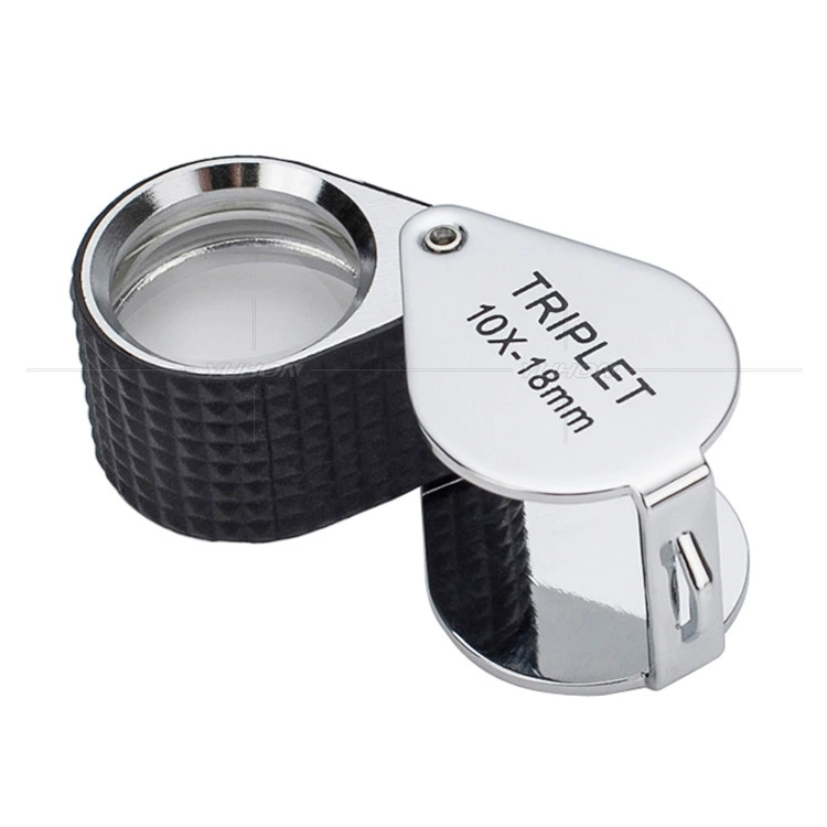 Wenwan оценочная Ювелирная монета штамп фарфор золото Янтарный Агат увеличительное стекло 10 раз Смотреть бриллиантовый код талии портативный