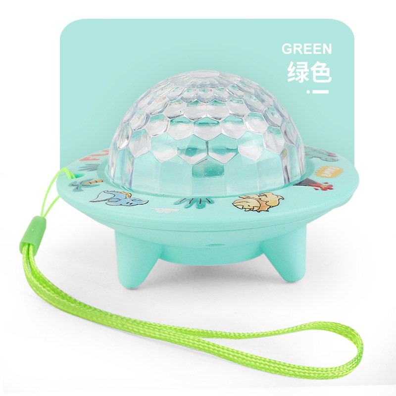 빛나는 만화 비행 접시 [녹색]]