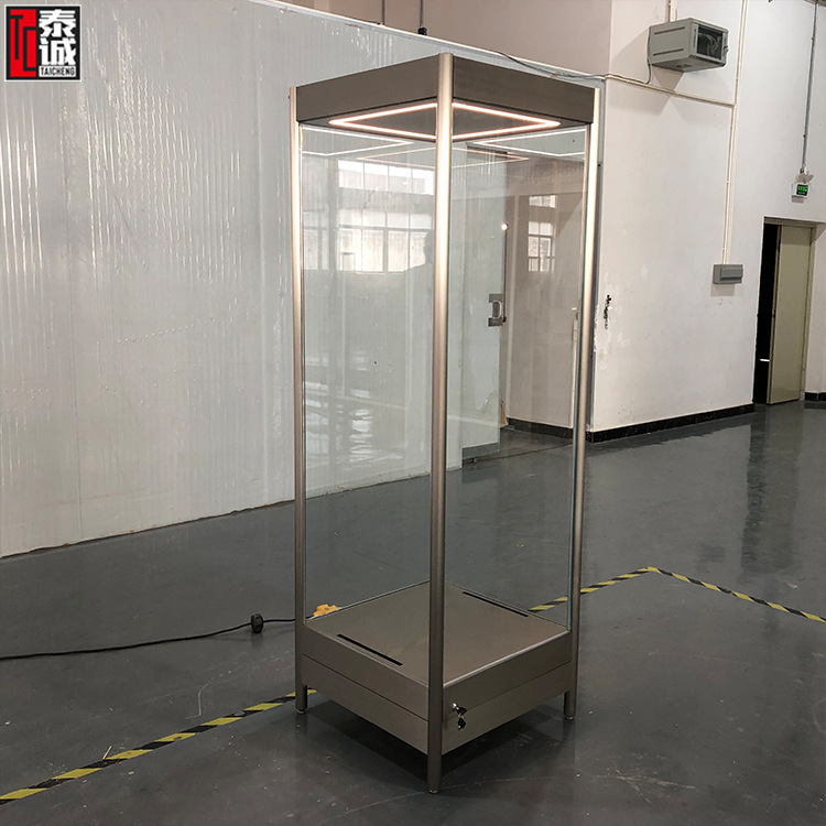 博物馆展柜古董文物陈列台展厅展台透明玻璃艺术品展览柜厂家设计