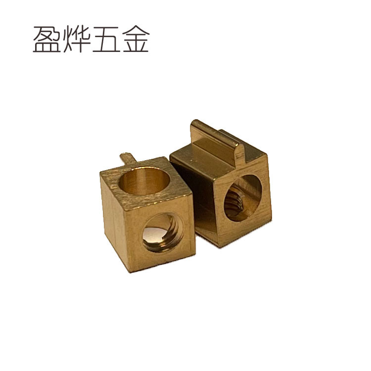 厂家直供全铜接线柱加工PCB大电流端子8/8/9黄铜压线框M5加工批发