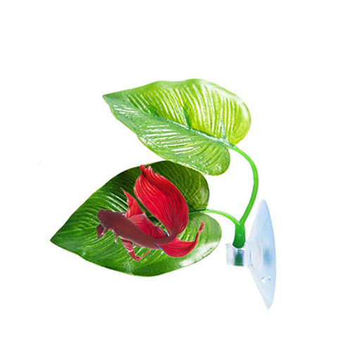 Aquarium pet supplies decoration simulation aquatic plants fish tank landscaping artificial simulation betta leaves resting leaves spawning leaves
