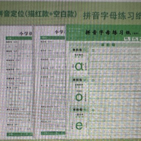 50张小学拼音定位描红纸学前班一年级学拼音声母韵母整体认读音节|undefined