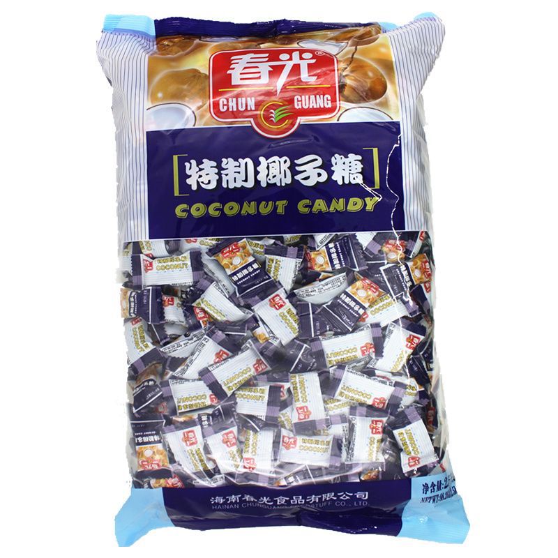 海南特产春光特制椰子糖5斤装结婚喜糖零食糖果年货批发